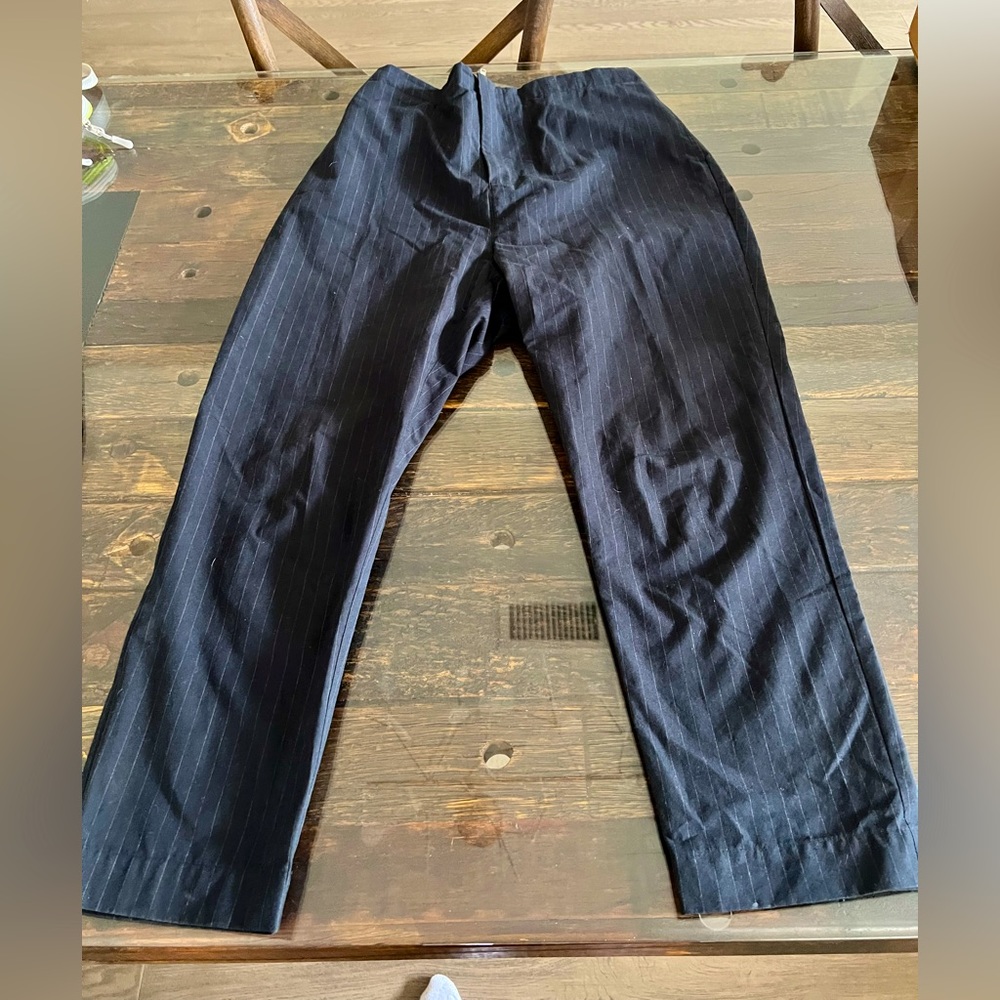 sibel saral black striped pants size 1